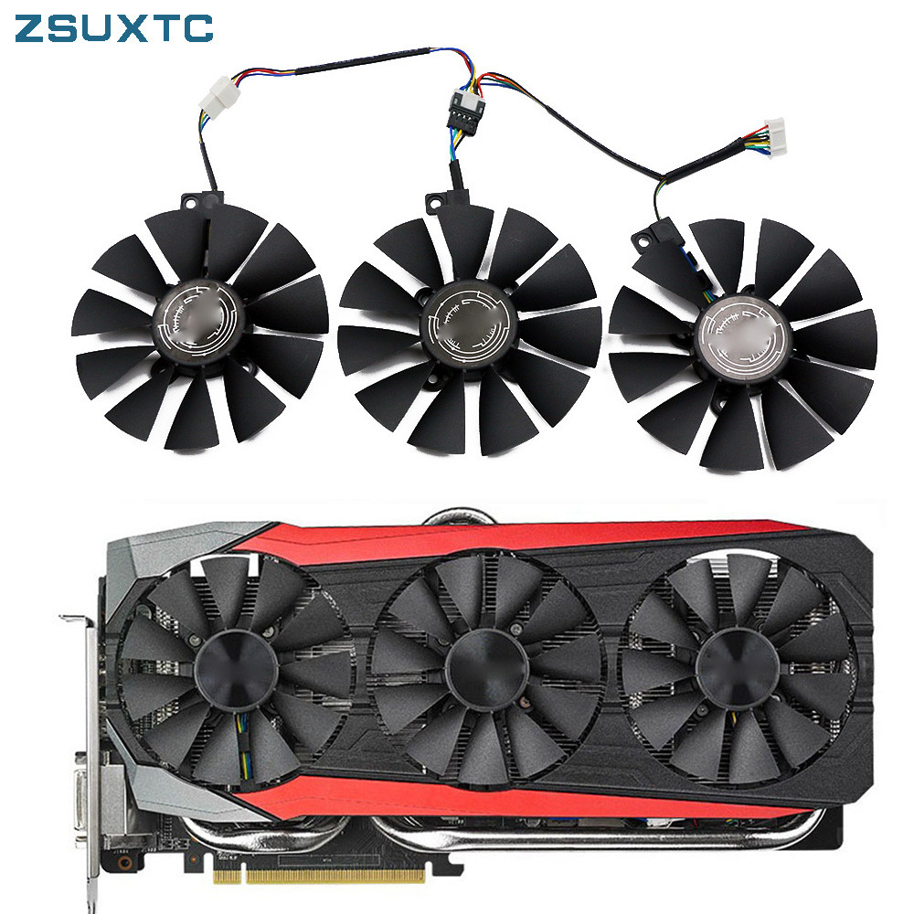 PLD09210S12HH PLD09210S12M Cooler Fan For ASUS STRIX GTX980TI RX480/580 R9 390X/R9 390 GTX 1060 GTX1
