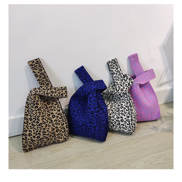 TW006 Tas Bene Korean Knitted Checkered Tote Bag Tas Rajut Motif Bulat Bulat Kecil Totebag Buffollow