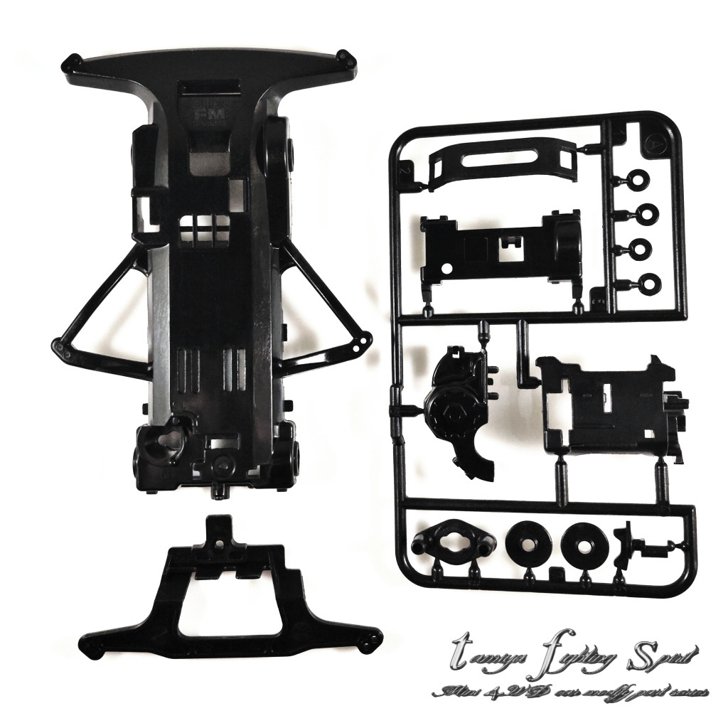 Rep Tamiya 94800 Chassis Carbon Super FM / Chassis SFM Carbon Black - CSFMC