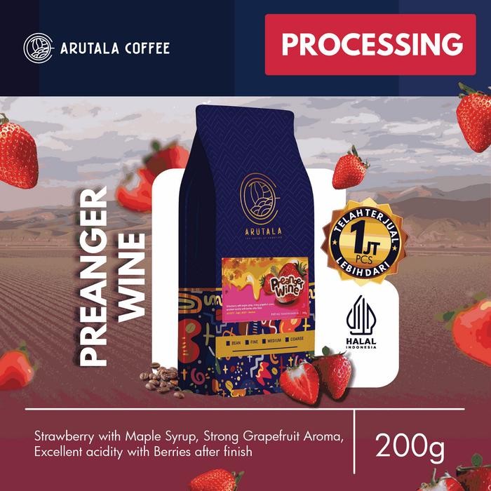 

ARUTALA Kopi Arabika Jawa Preanger Wine 200 gram - Biji