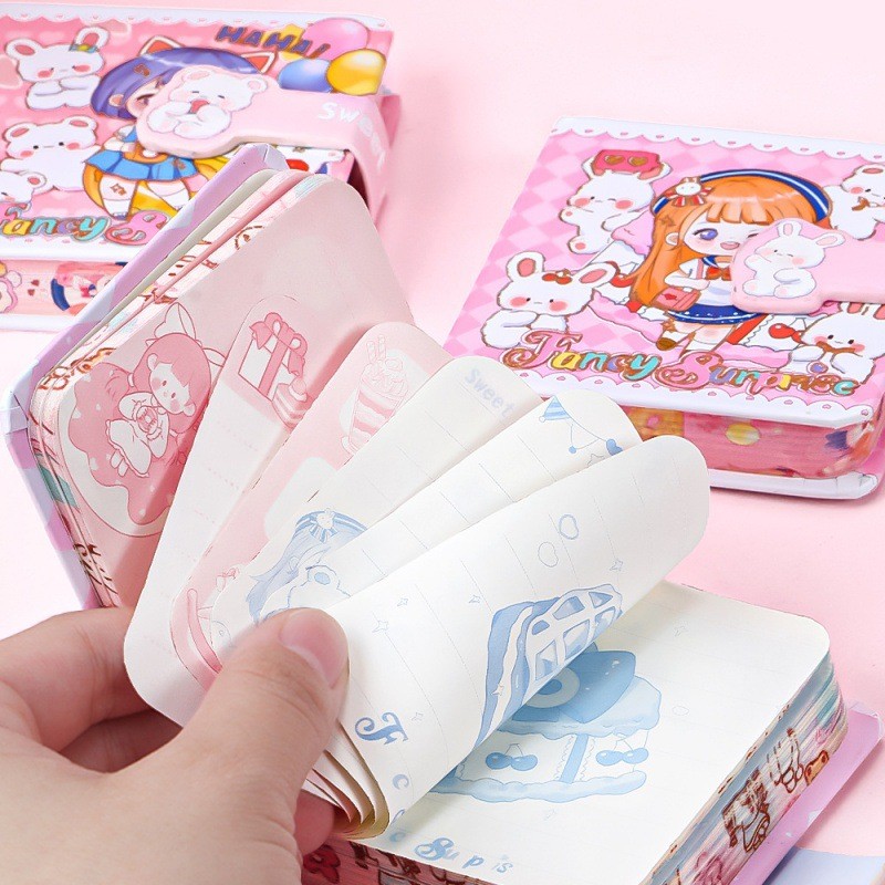

Cute Cartoon Planner Notebook Kawaii Mini Handbook Journal Agenda Organizer Portable Diary Notepad Korean Stationery Office