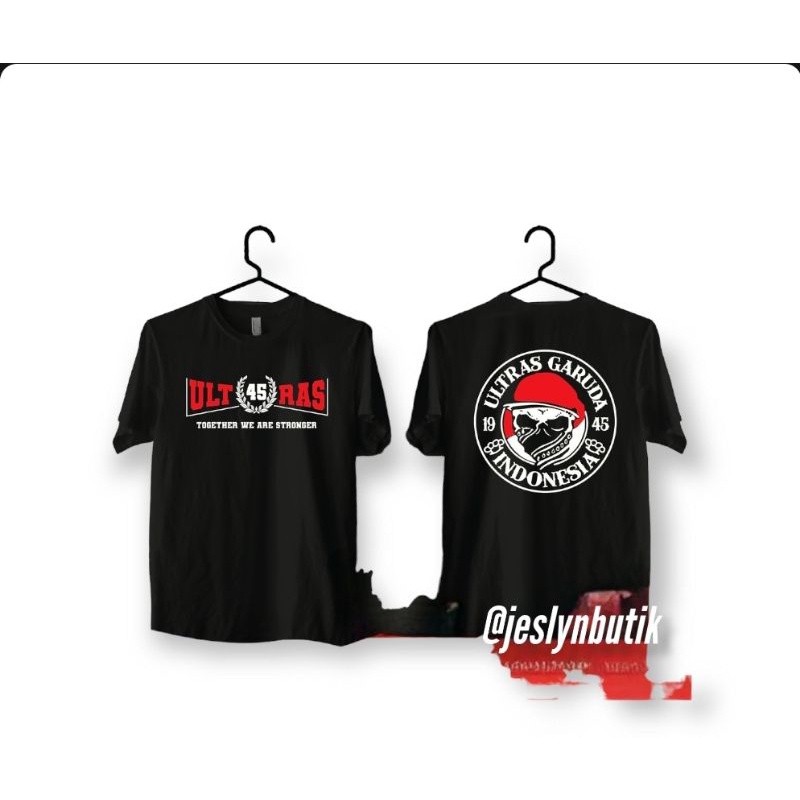 Kaos Distro INDONESIA ULTRAS 45 ultras GARUDA INDONESIA KAOS SUPORTER INDONESIA