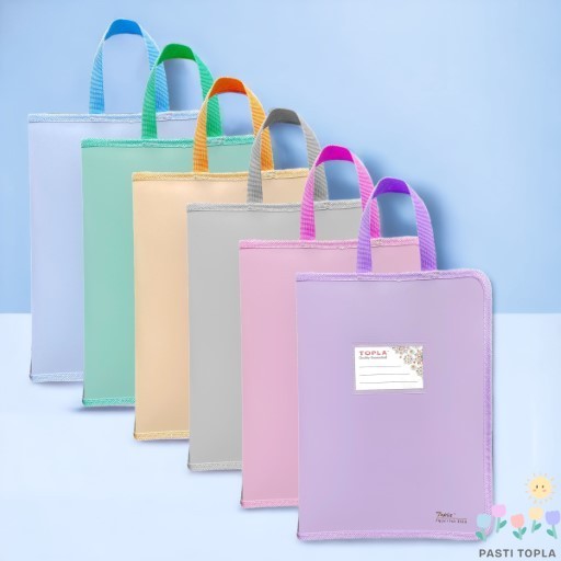 

TOPLA Zipper Bag Zip Bag Map Tas Folder Reseleting A4 Murah Kuat Berkualitas Merek TOPLA