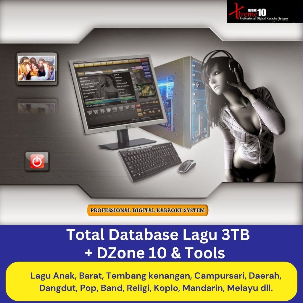 DZone Karaoke System Include Full Database Lagu 3TB Android dan PC