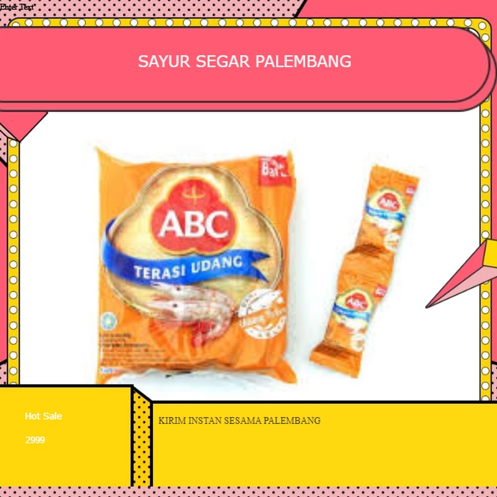 

ABC Terasi Udang 1 Bungkus - Palembang