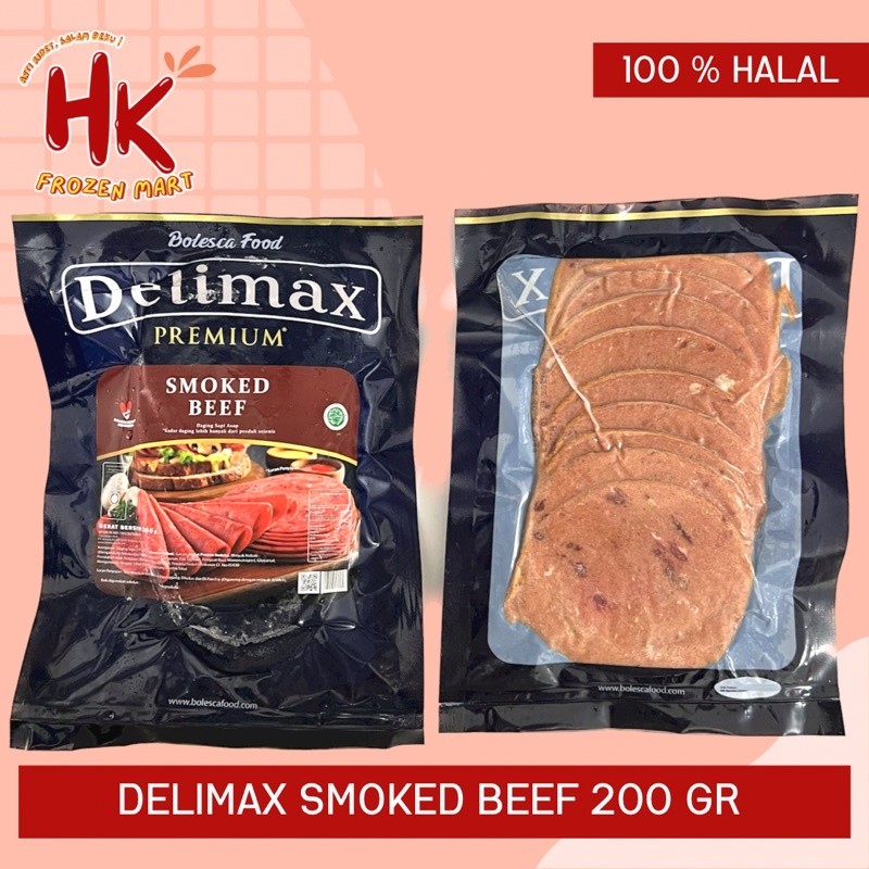 

Delimax Smoked Beef 200gr & 500gr (Daging Asap Isian Burger Kanzler Vitalia) HK FROZEN MART