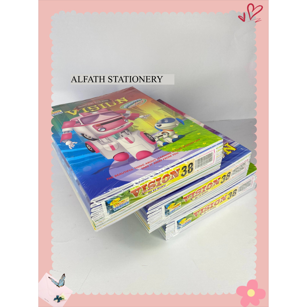 

BUKU TULIS VISION 38LEMBAR PERPACK GROSIR TERMURAH