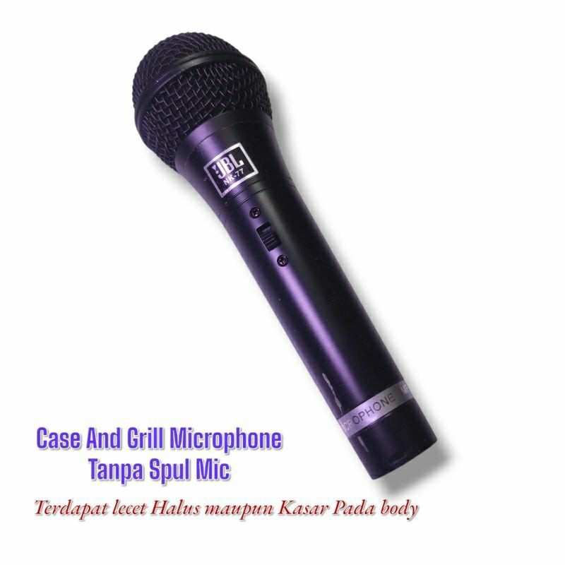 Case And grill Microphone JBL NK-77 Tanpa Spul Full Logam