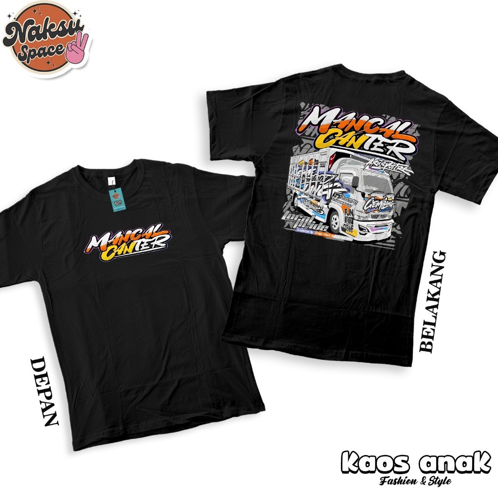 KAOS ANAK - KAOS TRUK MANCAL CANTER TRUK CANTER MANIA BAJU TRUK ANAK BAJU DISTRO