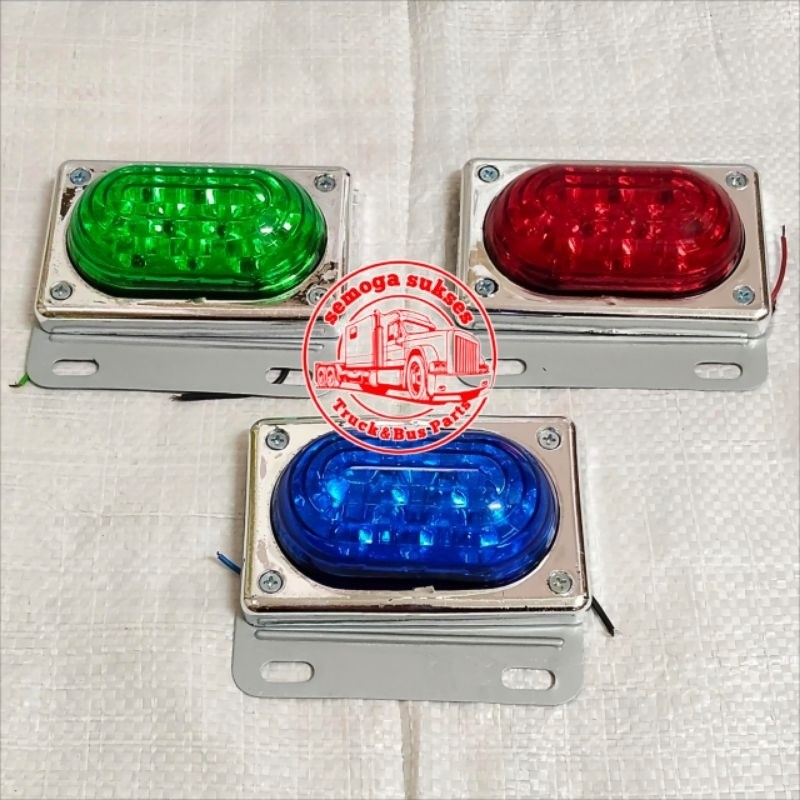 Lampu Bak Variasi LED Lampu Bak Samping Truck Truk Lampu Variasi LED Universal DNY