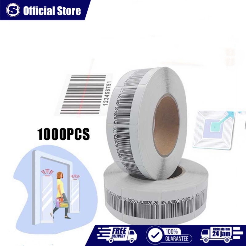 

1000 PCS/ROLL RF Label 8.2MHZ Anti Pencurian Label Alarm 40×40MM/Toko Kosmetik Mini Market Supermarket Jual Sensor Matic Check Point