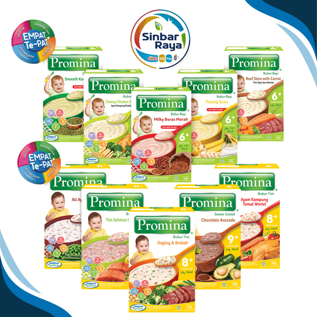 Promina Bubur Bayi Tim Sereal Bayi Sachet  Usia 6 8 9 Bulan Mpasi Makanan Bayi Sinbar Raya