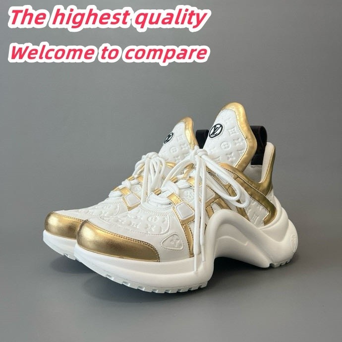 LV archlight lace up retro casual sneakers platinum Women's shoes 5820678