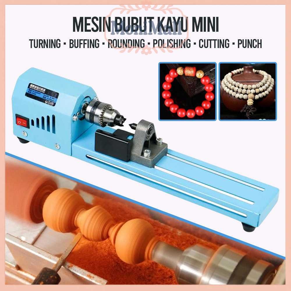 Mesin Bubut Kayu Mini Lathe Beads Woodworking 150W - X707