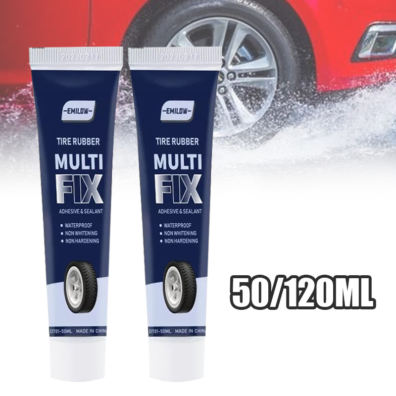 SIAP 50/120ML Lem Perbaikan Ban Mobil Anti Bocor Lem Ban Luar Lem Ban Roda Kendaraan Karet Perbaikan