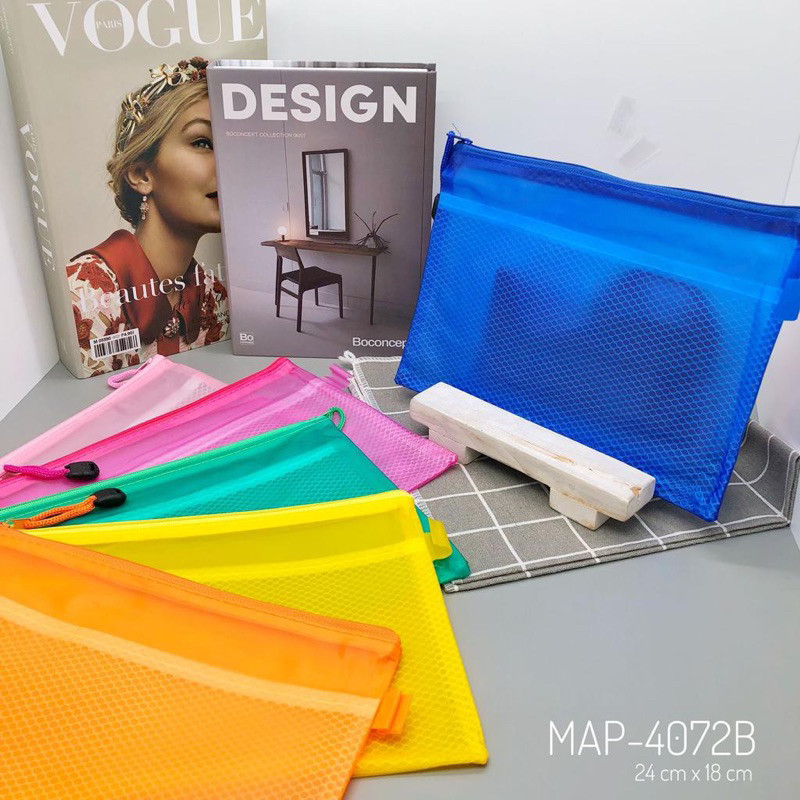 

(GAT) Map file jaring A4 dan A5 kualitas premium / Zipper Bag B5 / Map Zipper / Map Jaring / Map Resleting / Pocket File Jaring Transparan Warna warni Resleting A4 dan A5 / Zipper Document