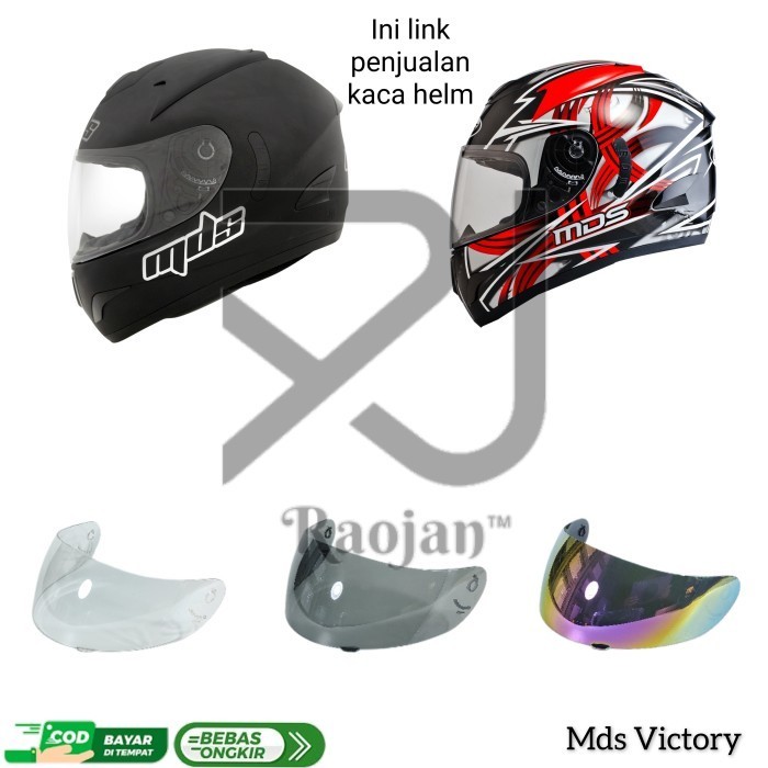 Kaca helm Mds Victory Visor helm Mds Victory
