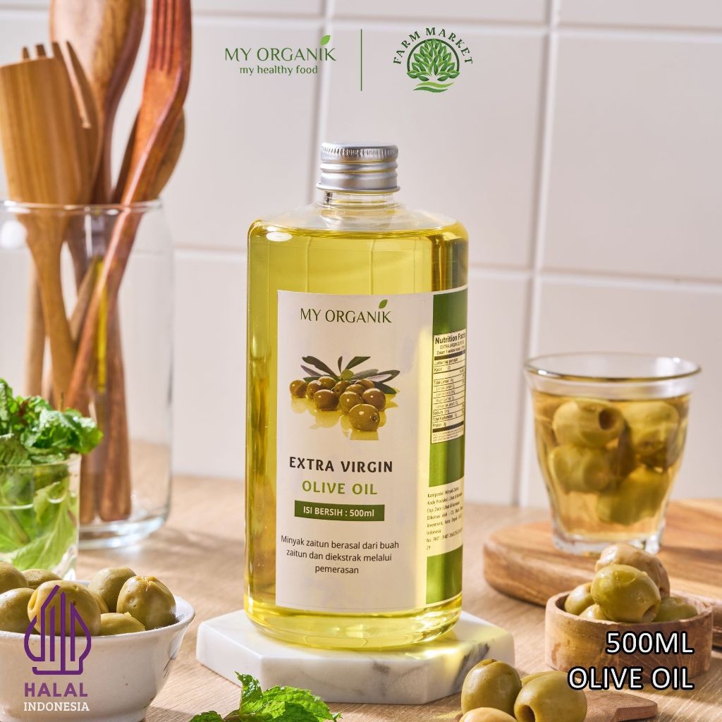 

My Organik Minyak zaitun Asli untuk diminum Extra Virgin Olive Oil Organic Premium Murni