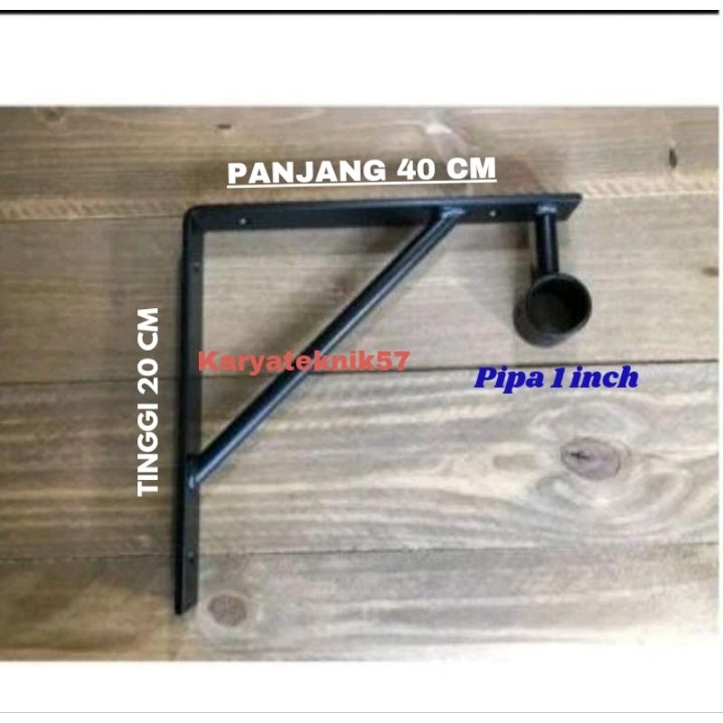 rak siku ambalan gantungan baju