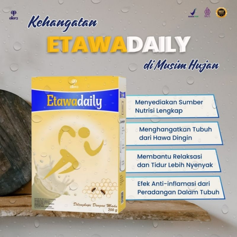 

Paket 3 Bok ETAWADAILY Susu Kambing Etawa Bubuk - 1 Bok Isi 200 gr