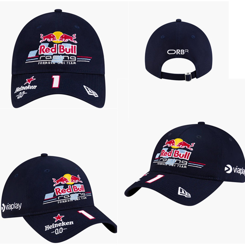 Classic Black Red Bull Baseball Hat Red Bull Racing Hat Men's and Women's Outdoor Sports Red Bull Ha