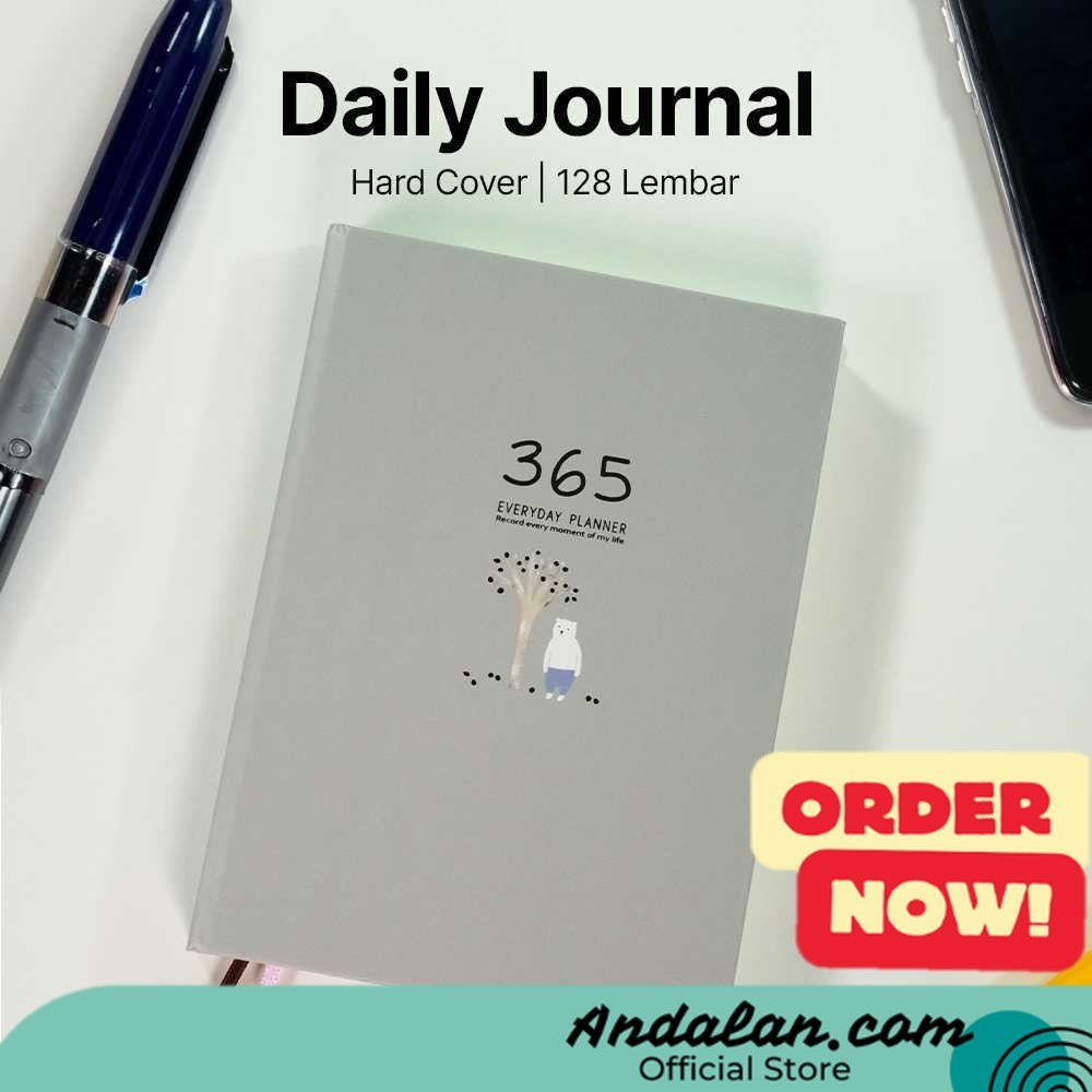 

DingDongTu Buku Diary 365 Hari Daily Journal Hard Cover 128 Lembar - DDT-4083