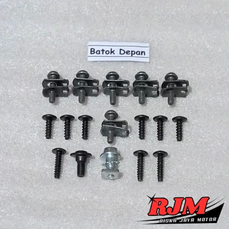 Baut Full Set Cover Bodi Body Batok Depan Honda Supra Fit / Supra X 100cc