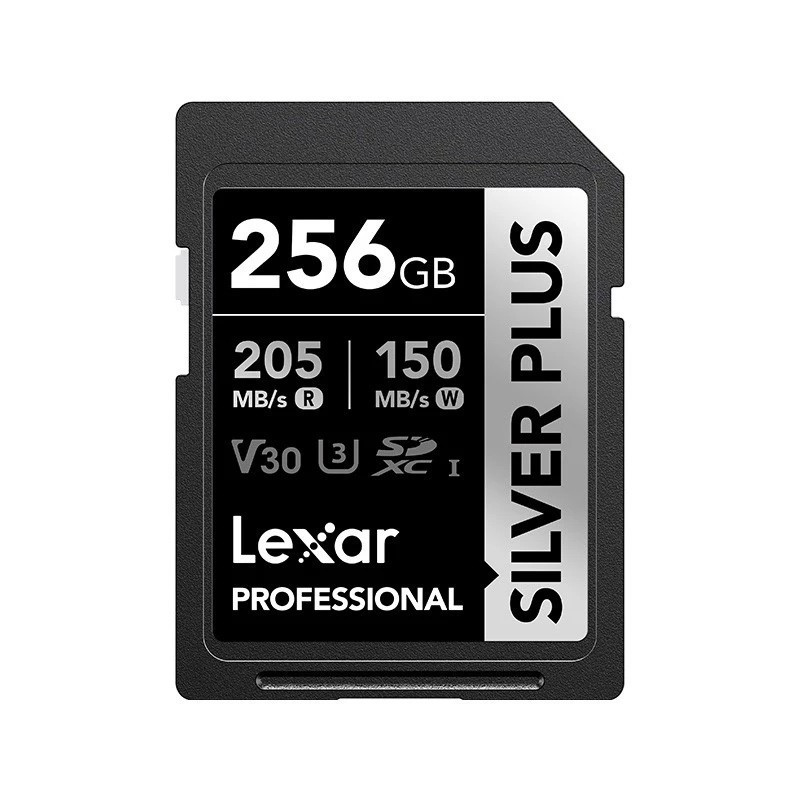 LEXAR PROFESSIONAL LSDSIPL064G/128G/256G- BNNNGSD3.064GB/128GB/256GB SDCARD SILVER PLUSCO