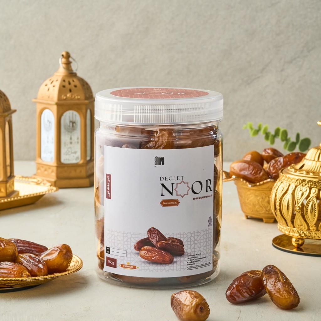 

Shura Kurma Deglet Noor Tunisia 450gr Asli Kualitas Premium Original High Quality