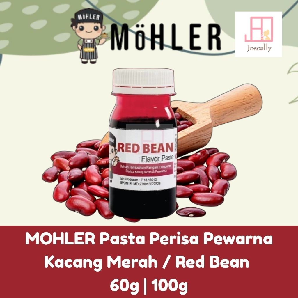 

JOSCELLY.ID MOHLER Pasta Perisa Pewarna Kacang Merah / Red Bean