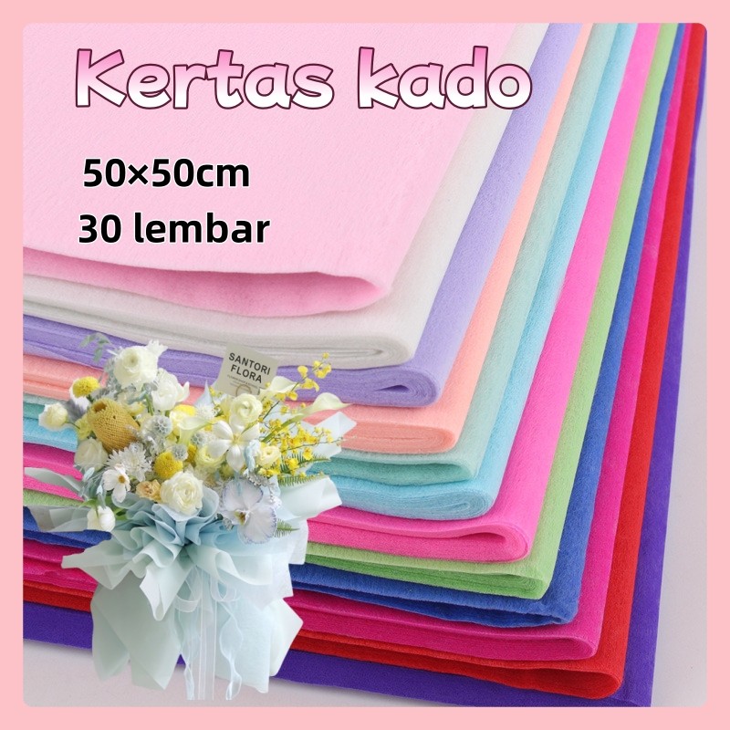 

Kertas Bunga Cotton Paper - 30 Lembar Tisu Buket Bunga, Flower Wrapping Premium untuk Hadiah & Dekorasi (READY COD)