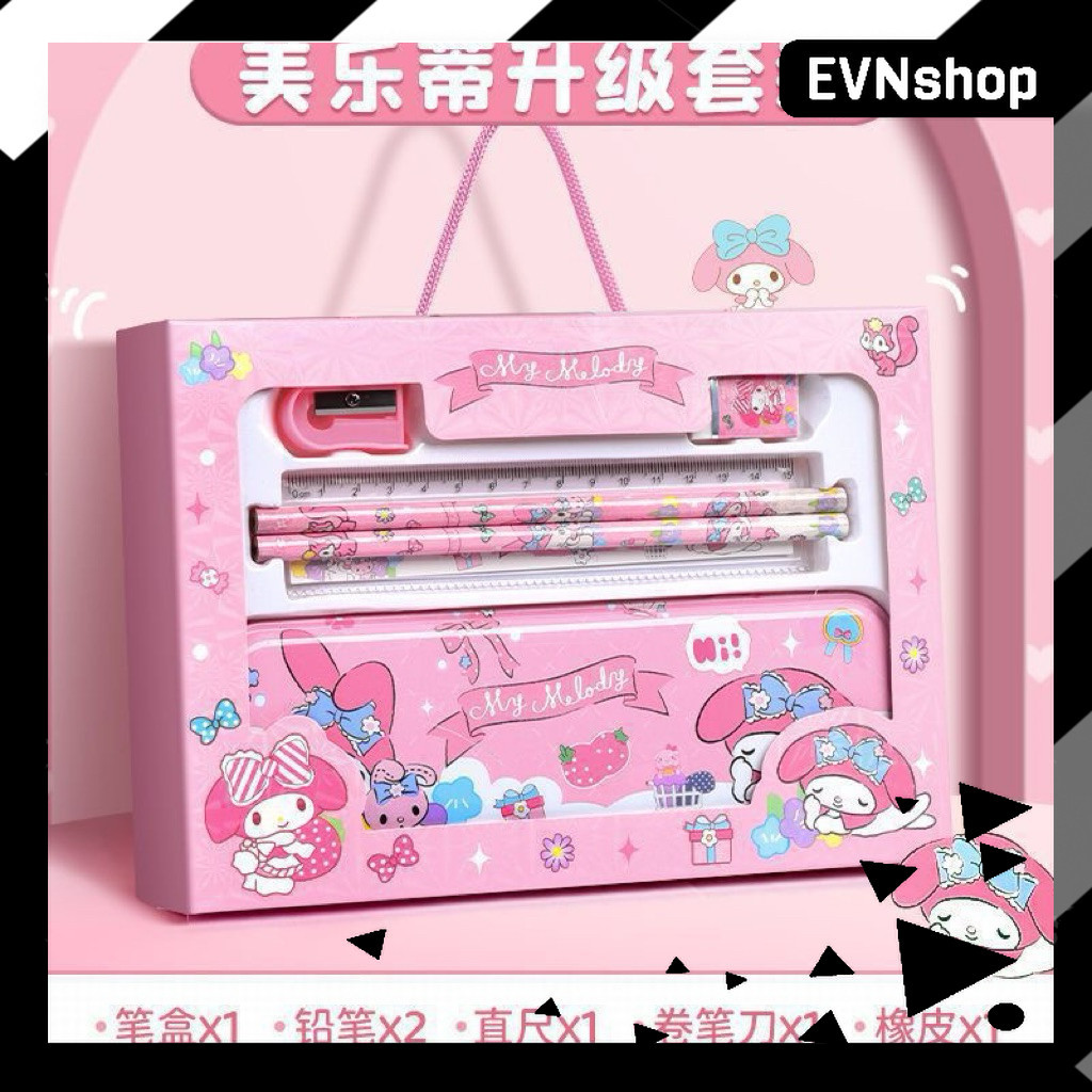 

KOTAK PENSIL Import KUROMI STUDY SET SANRIO STATIONERY SET 6 IN 1 ALAT TULIS 107