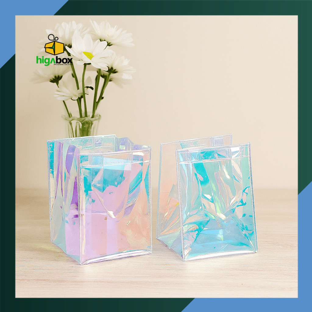 

Tas Mika PVC Hologram / Goodie bag PVC Hologram / Tas Mika PVC Transparan I ACH04