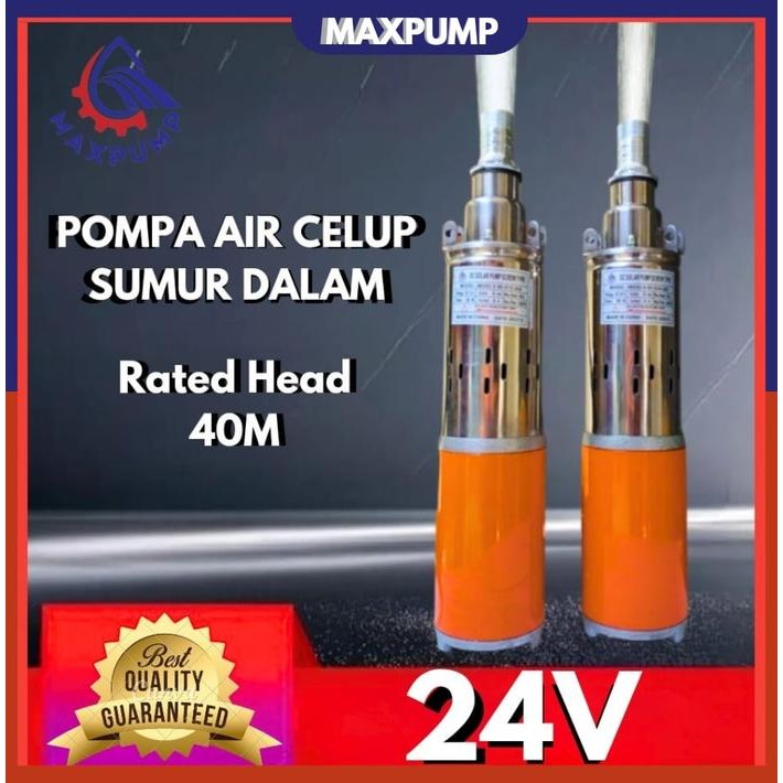 MAXPUMP DC 24v Pompa Satelit DC 24V Pompa Celup DC Screw Pump Pompa Sumur Dalam Pompa Sedot Pompa Tr