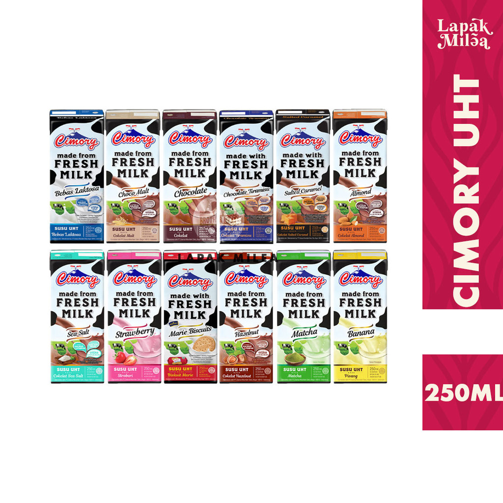 

Cimory - Uht Cimory Fresh Milk 250ml Aneka Rasa