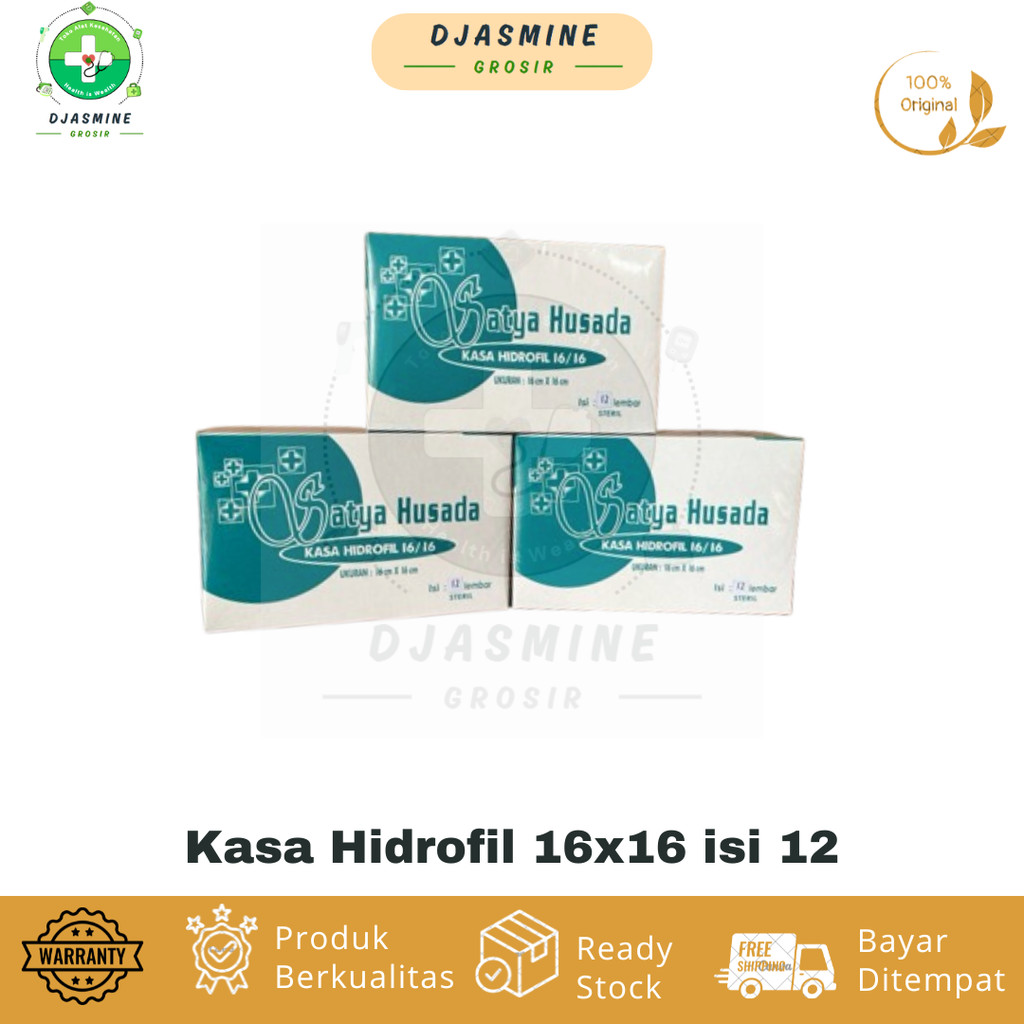 Kasa Hidrofil Steril Satya Husada isi 12 lembar