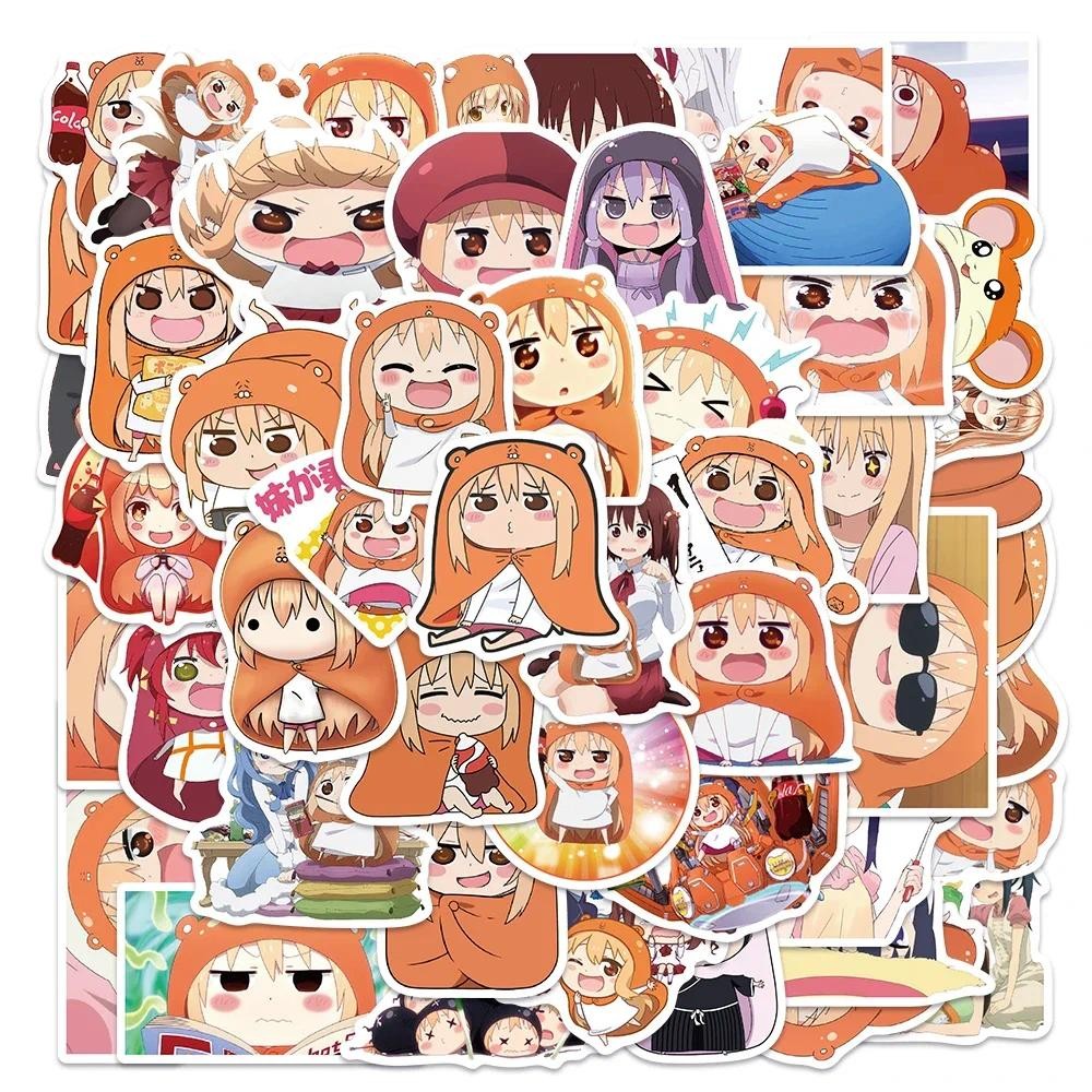 

50pcs Japan Anime Himouto! Umaru-chan Stickers for Kids Toy Laptop Skateboard Phone Luggage PVC Graffiti Sticker Packs