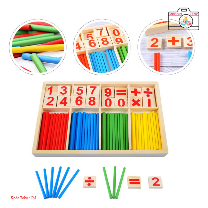 Mainan Edukasi Anak Puzzle 3D Intelligence Stick Math | Mainan Anak Edukasi Kreatif [IMPODIO LEGO]