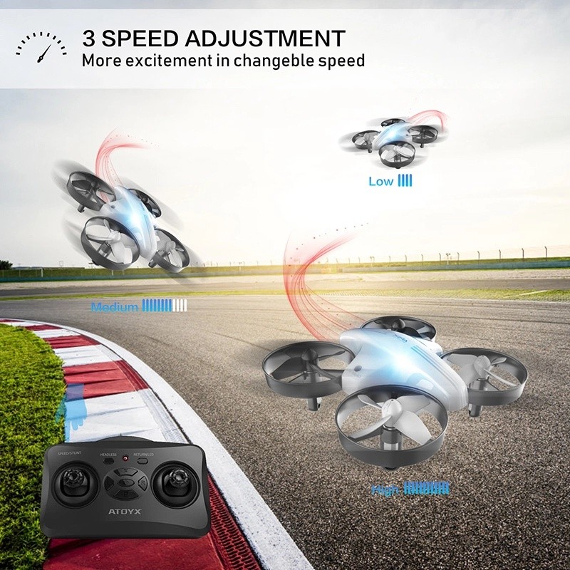 TUTU Drone GD65 Ghost DRONE APEX Mini Racing Drone, Quadcopter Drone Headless Mode, Drone Mini - GD6