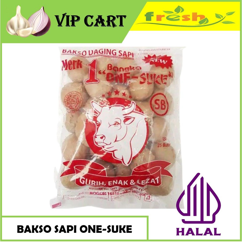 

BAKSO SAPI BANGKA ONE-SUKE ISI 10 PCS - FROZEN FOOD