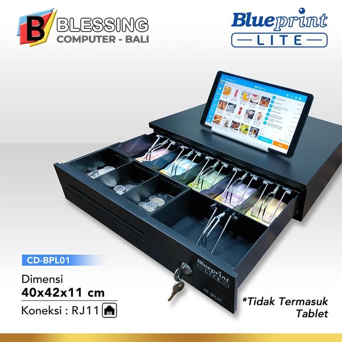 CASH DRAWER BLUEPRINT CD-BPL01 (40x42x11Cm) / cashdrawer BLUEPRINT