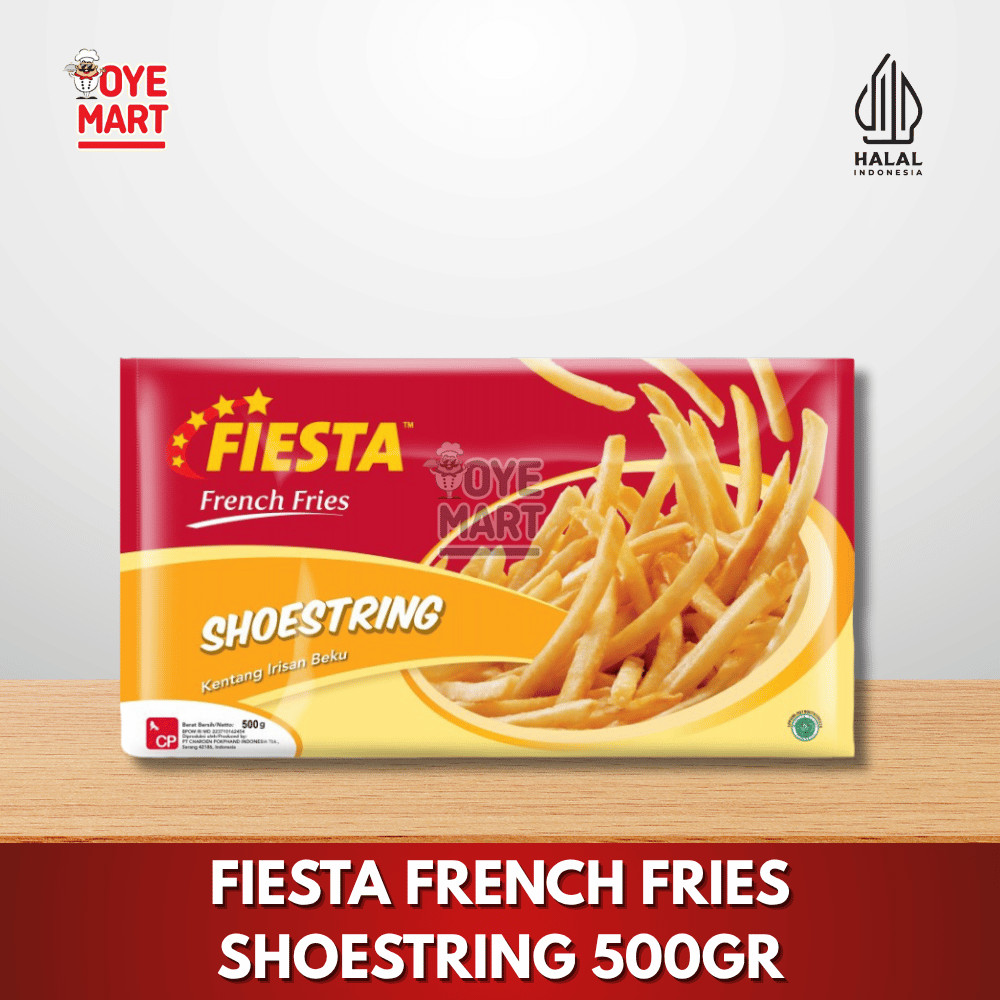 

FIESTA FRENCH FRIES SHOESTRING 500GR KENTANG GORENG KEMASAN 500GR