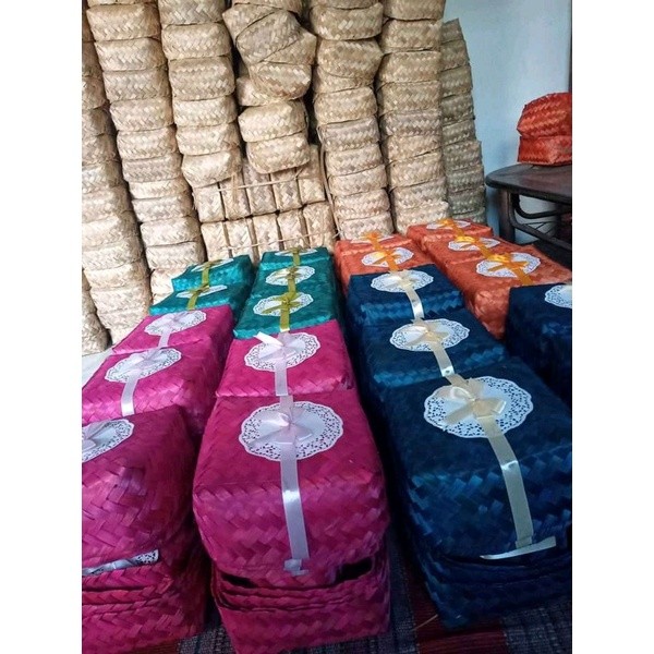 BESEK BAMBU | BESEK CATERING WARNA WARNA UKURAN 25 x 25 x 11 CM BESEK HAMPERS