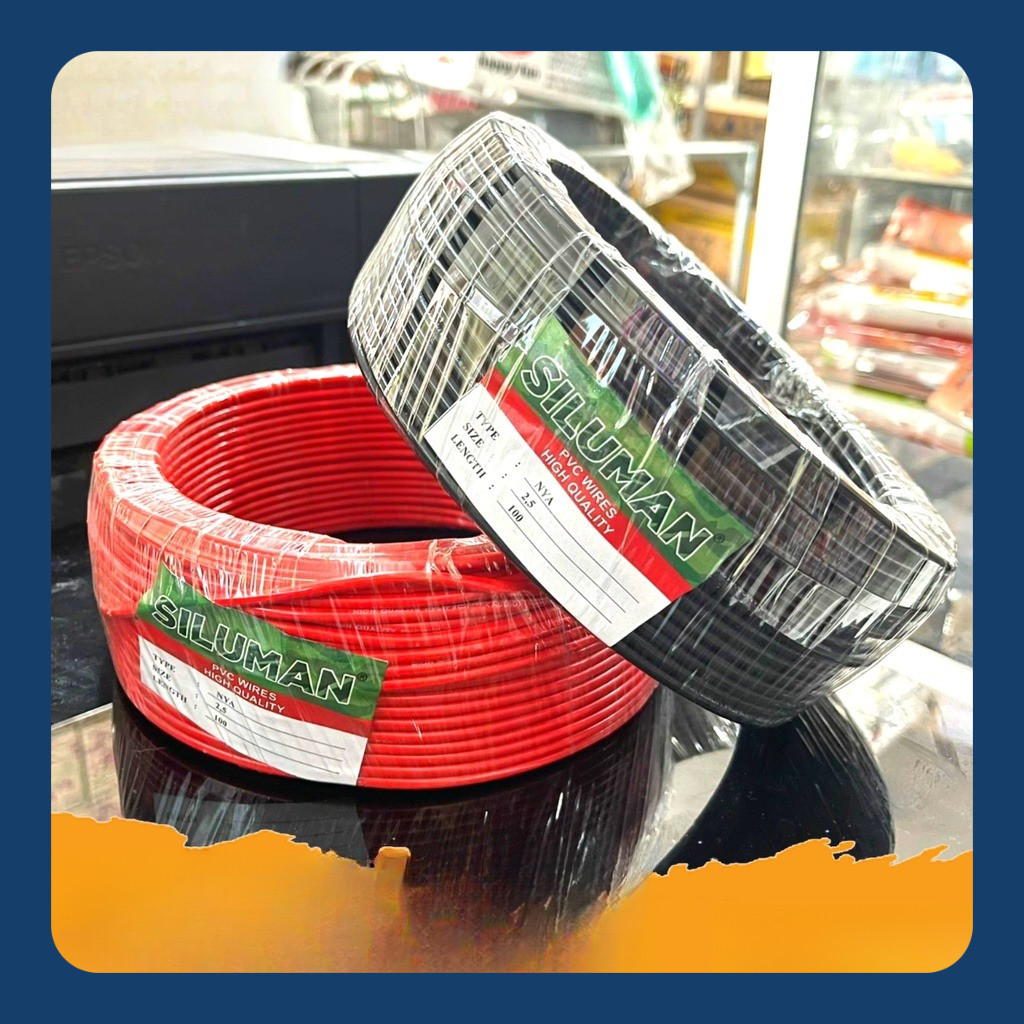 GROSIR Kabel NYA 2.5mm 100Yard MERK SILUMAN / KABEL NYA 100 METER