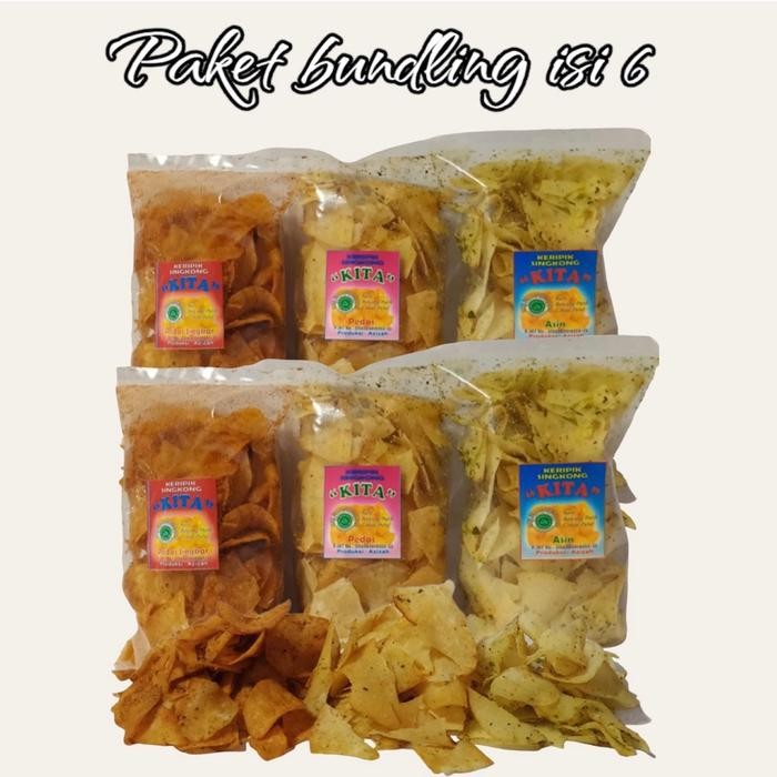 

Sale BUNDLING KERIPIK KITA Isi 6 (DAPAT 6 BUNGKUS) Happy Shopping