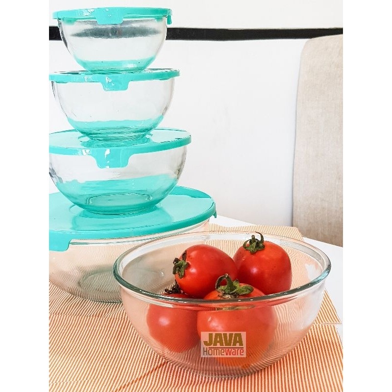 MANGKOK KACA TUTUP SET | BOWL SET | MANGKOK KACA SUSUN