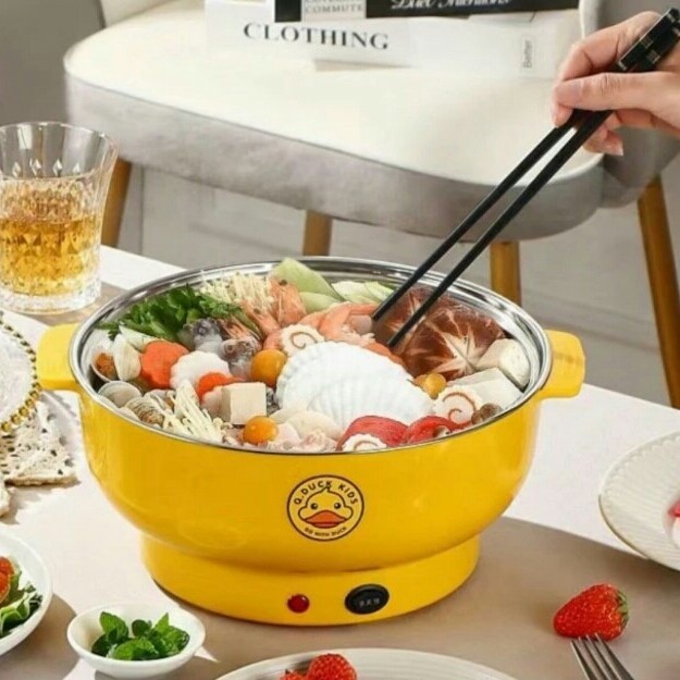 PLG PANCI LISTRIK SERBAGUNA 22cm PANCI ELEKTRIK KAPASITAS BESAR MULTIFUNGSI