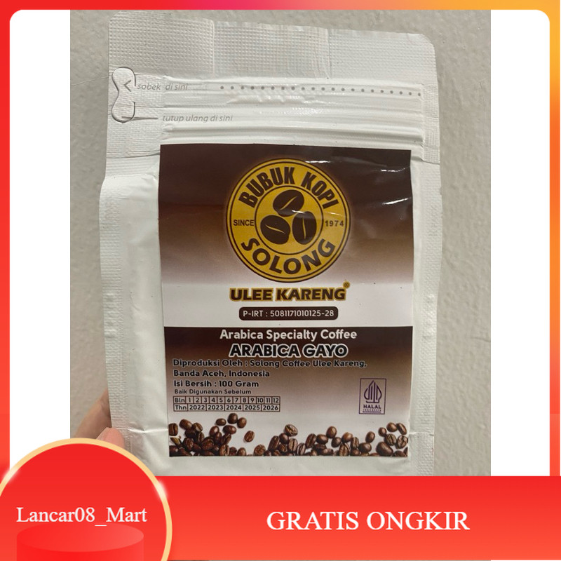 

【L_MART】SALE!!! Kopi Arabica Gayo Solong | Kopi Solong 100gr