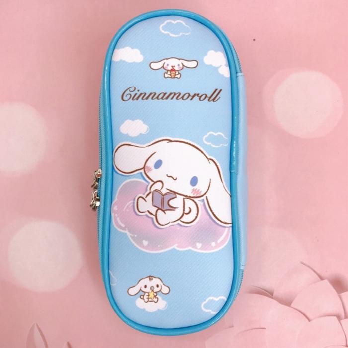 

[New Arrival] Tempat Pensil Kotak Pensil karakter jepang kuromi cinnamoroll melody TPU leather waterproof Alat Tulis - Cinnamoroll