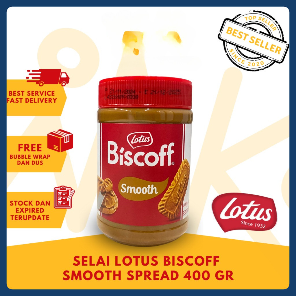 

Lotus Spread Smooth - Selai Speculoos 400 gr - Biscoff Caramel Cookie